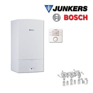 Junkers Bosch ZWRKE07 mit ZWR 24-7 KE 23 Kombitherme 24 kW, CR 100, Aufputz, E/H