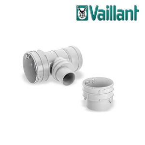 Vaillant T-Stück Ø 100 PP – für Abgasanschluss Ø 60/100 PP