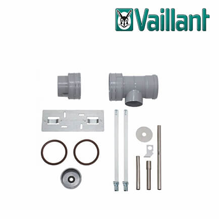Vaillant-0020042774-1 Vaillant T-Stück Ø 100 PP (MFB) – mit Kondenswasseranschluss Ø 15