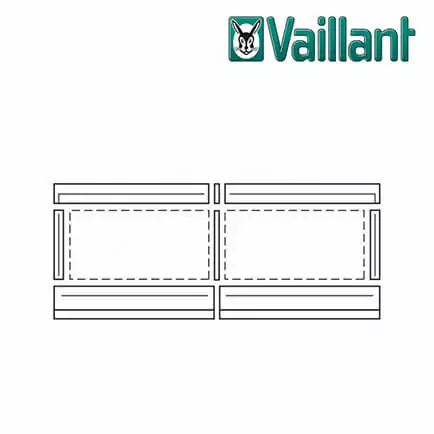 Vaillant Grundmodul Indach-Eindeckrahmen (horizontal, nebeneinander), 0020055197