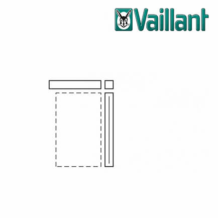 Vaillant-0020092565-1 Vaillant Indach, Erweiterungsset mehrreihig übereinander, vertikal, Aluminium