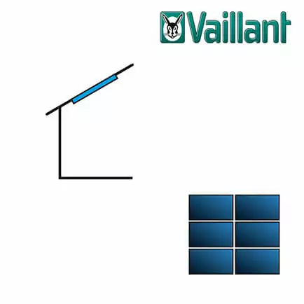 Vaillant Kollektormontage-Set, 3×2 VFK 145 / 155 H, Indach 23°-75°, 3-reihig