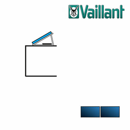 Vaillant Kollektormontage-Set 9.059, 2x VFK 145 / 155 H Flachdach nebeneinander