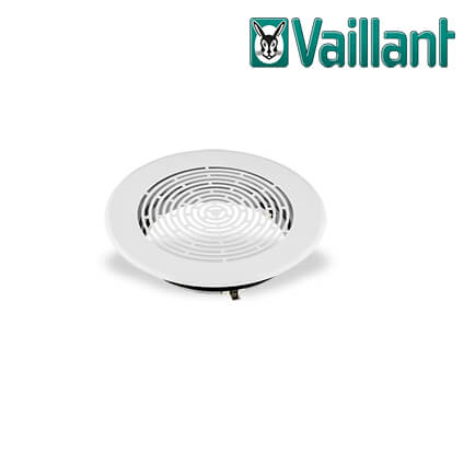 Vaillant-0020197693-1 Vaillant Design Abdeckblende rund Ø 125 mm Langloch weiß