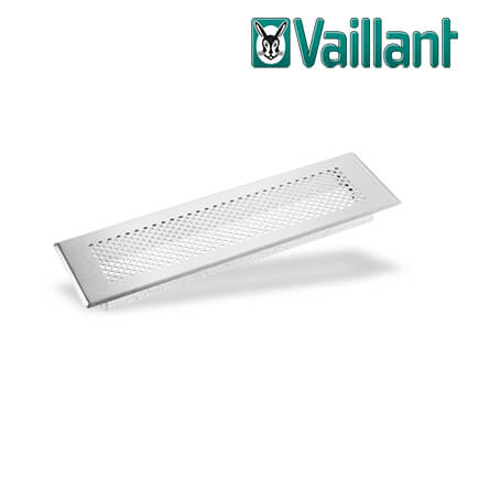 Vaillant-0020197698-1 Vaillant Design Abdeckblende rechteckig Rundloch Edelstahl