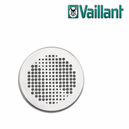 Vaillant-0020212294-1 Vaillant Design Abdeckblende rund Ø 125 mm Wave Edelstahl