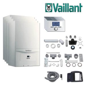 Vaillant Paket 1.620, 4x ecoTEC pure VC 146/7-2, VRT 350, Abgas, E / H