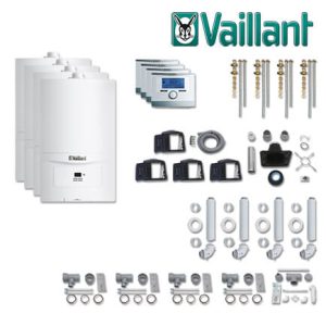 Vaillant Paket 1.620, 4x ecoTEC pure VC 146/7-2, VRT 350, Abgas, L / LL