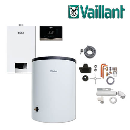 Vaillant Paket 1.705 ecoTEC plus VC 15 CS/1-5, VIH R 120/6B, VRC 720 Abgas flex