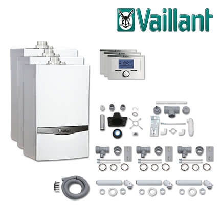 Vaillant Paket 1.73/2, 3x ecoTEC plus VC 206/5-5, calorMATIC VRT 350, L/LL
