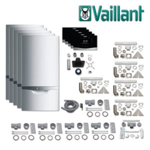 Vaillant Paket 1.807, 5x ecoTEC plus VC 206/5-5, 5x VRT 380, Abgas L/LL