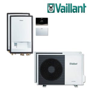 Vaillant Paket 4.393 2x aroTHERM Split VWL 105/5 AS mit VWL 127/5 IS, VRC 720