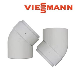Viessmann Zuluftbogen Ø 100 mm, 45°, 7176759