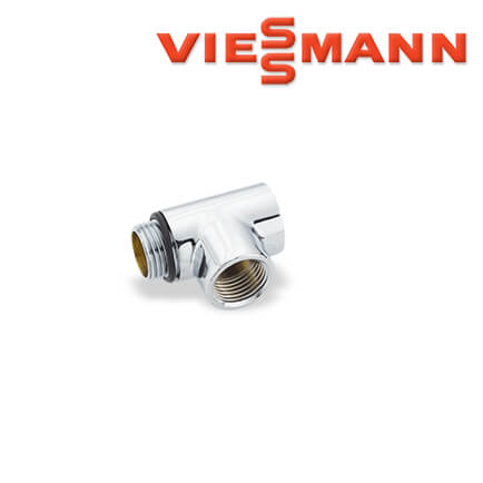 Viessmann-7198504-1 Viessmann T-Stück zum Einbau von Heizstäben in die Badheizkörper