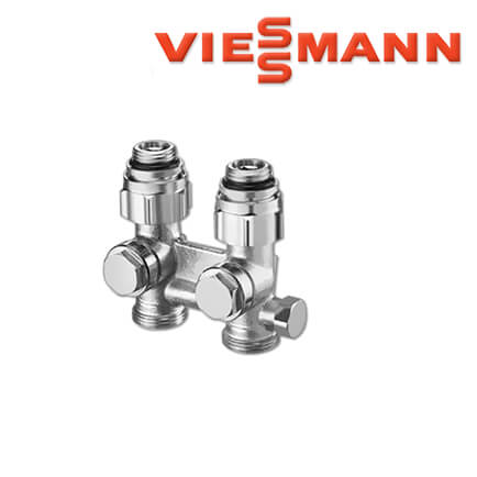 Viessmann-7670951-1 Viessmann Hahnblock für Heizkörper, Einrohr, Durchgangsform, zum Einregulieren