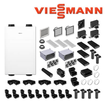 Viessmann Vitoair FS Typ 300E, Flachkanalsystem F50, 130 m² Wohnfläche