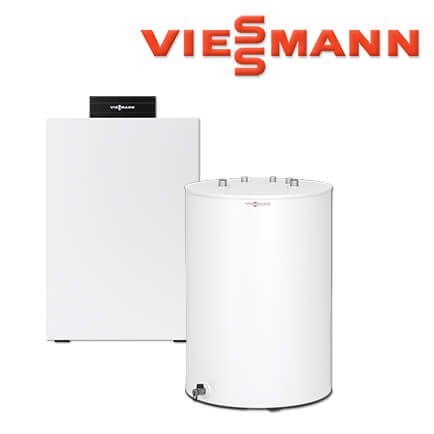Viessmann Vitocal 300-G Wärmepumpe, 4,3 kW, Z022318, 300 L Vitocell 100-W, CVWA