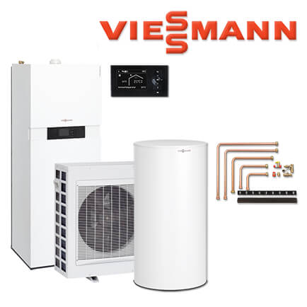 Viessmann Vitocaldens 222-F, 10,9 kW, Z022295, 100-W SVWA, Aufputz l/r, weiß
