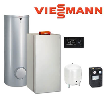 Viessmann Vitocrossal 300 Gaskessel 13 kW, CU3A374, 160 L Vitocell 100-V, CVAA