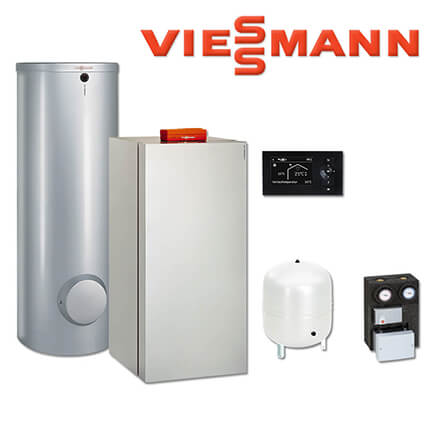 Viessmann Vitocrossal 300 Gaskessel 13 kW, CU3A393, 160 L Vitocell 100-V, CVAA