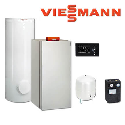 Viessmann Vitocrossal 300 Gaskessel 26 kW, CU3A279, 300 L Vitocell 100-V, CVAB