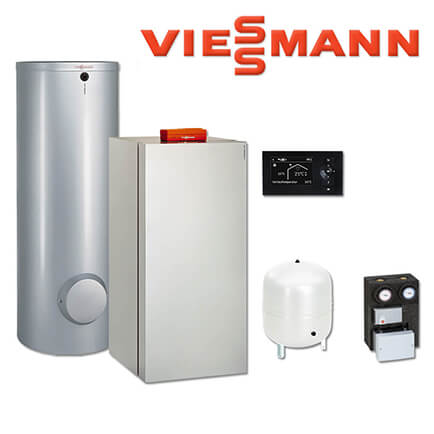 Viessmann Vitocrossal 300 Gaskessel 26 kW, CU3A303, 160 L Vitocell 100-V, CVAA
