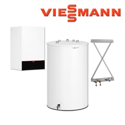 Viessmann Vitodens 200-W Gastherme, 11 kW, Z019614, 150 L Vitocell 100-W, CUGB