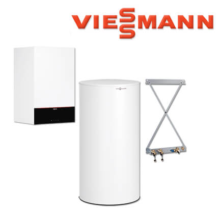 Viessmann Vitodens 200-W Gastherme, 11 kW, Z019620, 200 L Vitocell 100-W, CVAA