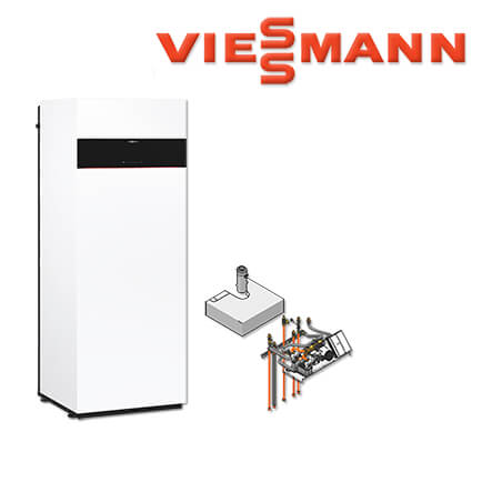 Viessmann Vitodens 222-F Gastherme, 11 kW, Z022099, Ladespeicher, Aufbau-Kit