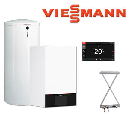 Viessmann Vitodens 300-W Gastherme, 11 kW, B3HF034, 160 L Vitocell 300-W, EVIB-A