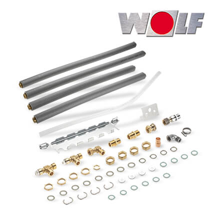 Wolf-2071832-1 Wolf Anschluss-Set für CGS-2, Auf- und Unterputzinstallation