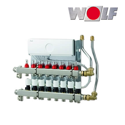 Wolf CAT Heizkreisverteiler mit Regler CUC 8 Heizkreise, UF-Control 230V