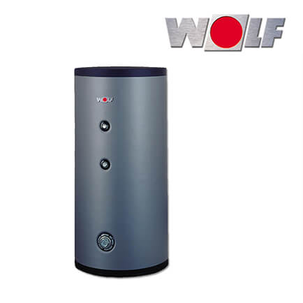 Wolf Warmwasserspeicher SE-2-400, Doppelschicht-Emaillierung, silber, 400 Liter