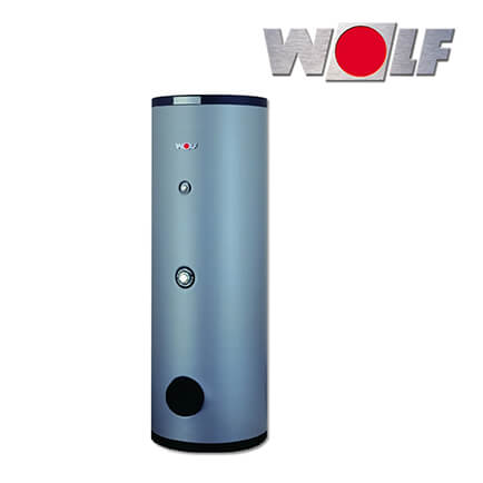 Wolf Warmwasserspeicher SE-2-300, Doppelschicht-Emaillierung, silber, 300 Liter