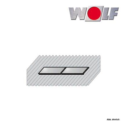Wolf AluPlus Aufdach-Montage-Set Querformat Well-/Blechdach für zwei TopSon F3-1Q