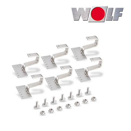 Wolf-2484965-1 Wolf Falzziegel-Haken Set Aluplus (6mm), 6 Stück