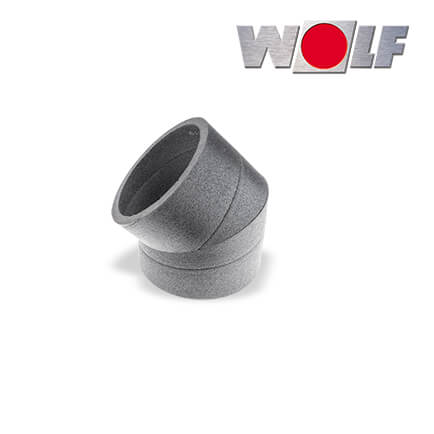 Wolf-2576014-1 Wolf CWL ISO-Rohr, Bogen 45°, DN180