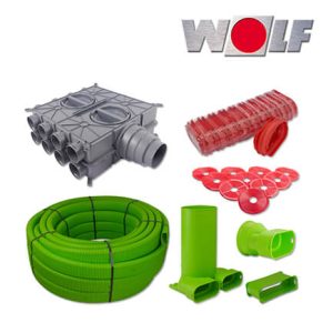 Wolf CWL-Excellent Zubehörpaket Rohbau 50/100 100 Meter Flachkanalsystem 50×100