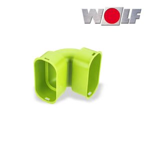 Wolf CWL Bogen 90° für Flachkanal 50×100, senkrecht
