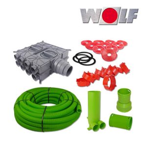 Wolf CWL Zubehörpaket Rohbau 63mm 100 Meter Schlauchsystem antistatisch DN 63/52