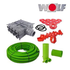 Wolf CWL Zubehörpaket Rohbau 75mm 200 Meter Schlauchsystem antistatisch DN 75/63