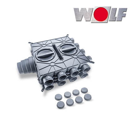 Wolf-2577596-1 Wolf CWL Luftverteiler für Zu- oder Abluft, DN125-180, 16 Stutzen DN 75