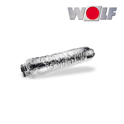 Wolf-2577799-1 Wolf flexibler Schalldämpfer, für Zu- oder Abluft, DN160, 1000mm, 50mm Dämmung