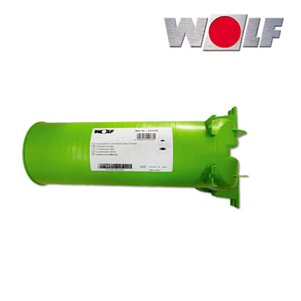 Wolf-2577892-1 Wolf CWL Anschlussteil für Ventil DN125, Rohrkappe und zwei Rohrstutzen, DN90