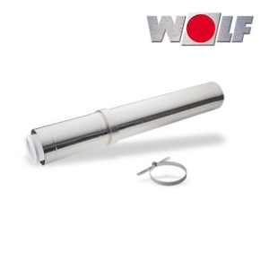 Wolf Dachdurchführung DN110/160 L:1000mm für Fassadensystem, aus Edelstahl/PP