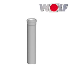 Wolf Abgasrohr DN110, Länge 2000mm aus Polypropylen bis 120°C