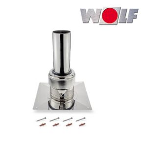 Wolf Schachtabdeckung DN125, Edelstahl, für starre Systeme