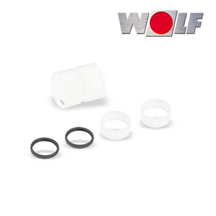Wolf-2651793-1 Wolf Verbindungsstück DN60, Kupplung für 2 flexible Rohre