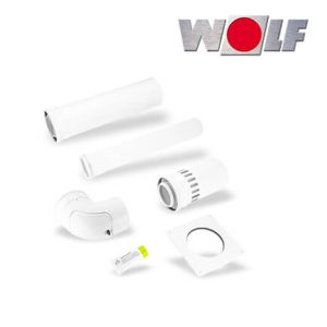 Wolf Anschluss-Set B33, DN80/125 Abgasleitung im Schacht, raumluftabhängig