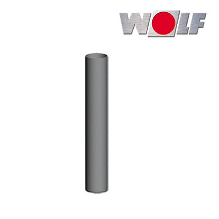 Wolf-2652182-1 Wolf Mündungsrohr DN60, Länge 500mm, aus Kunststoff